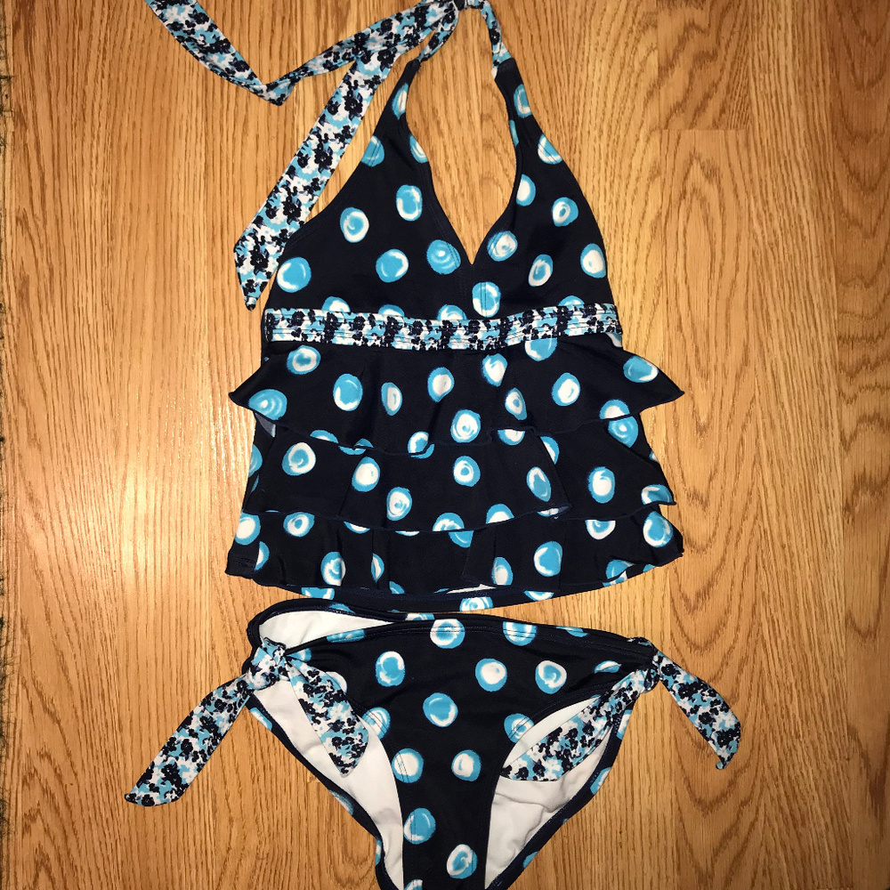 ⚜️ Justice Navy & Blue Tankini - Like NEW (SZ: 8)